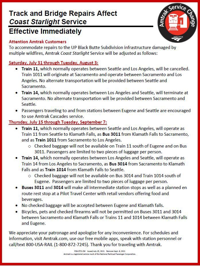 Amtrak update